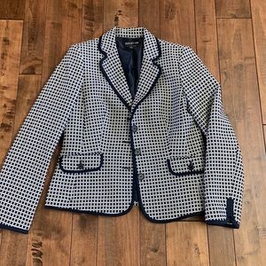 Women Blazer Navy Pattern